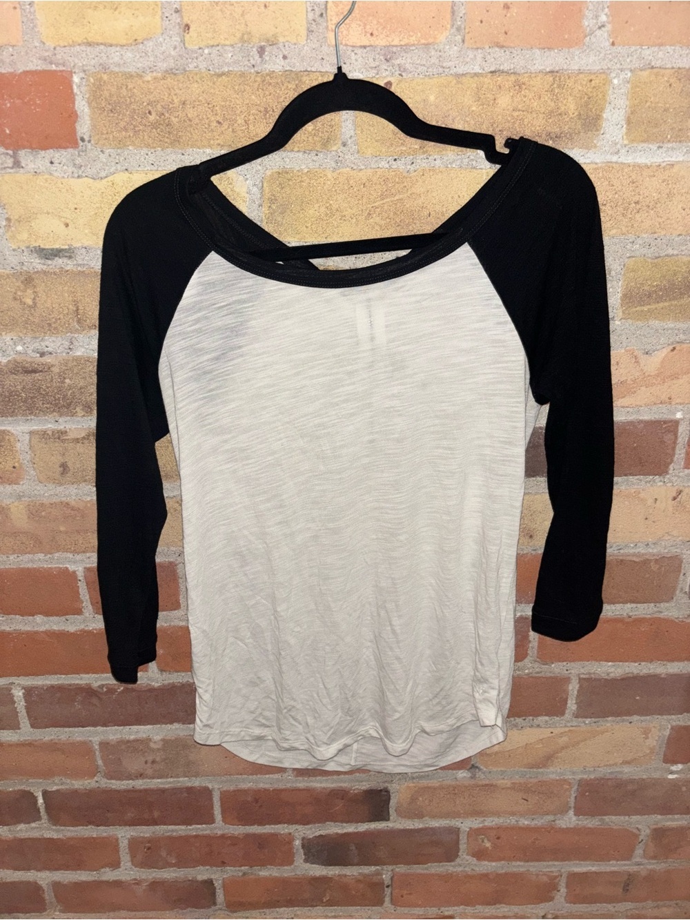 Vintage American Eagle Boxy Long Sleeve Baseball Tee Women’s Small